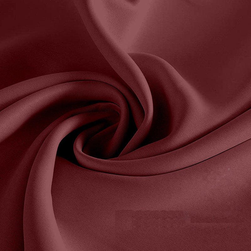 Maroon Blackout Polyester Grommet Curtain Panels for Nursery