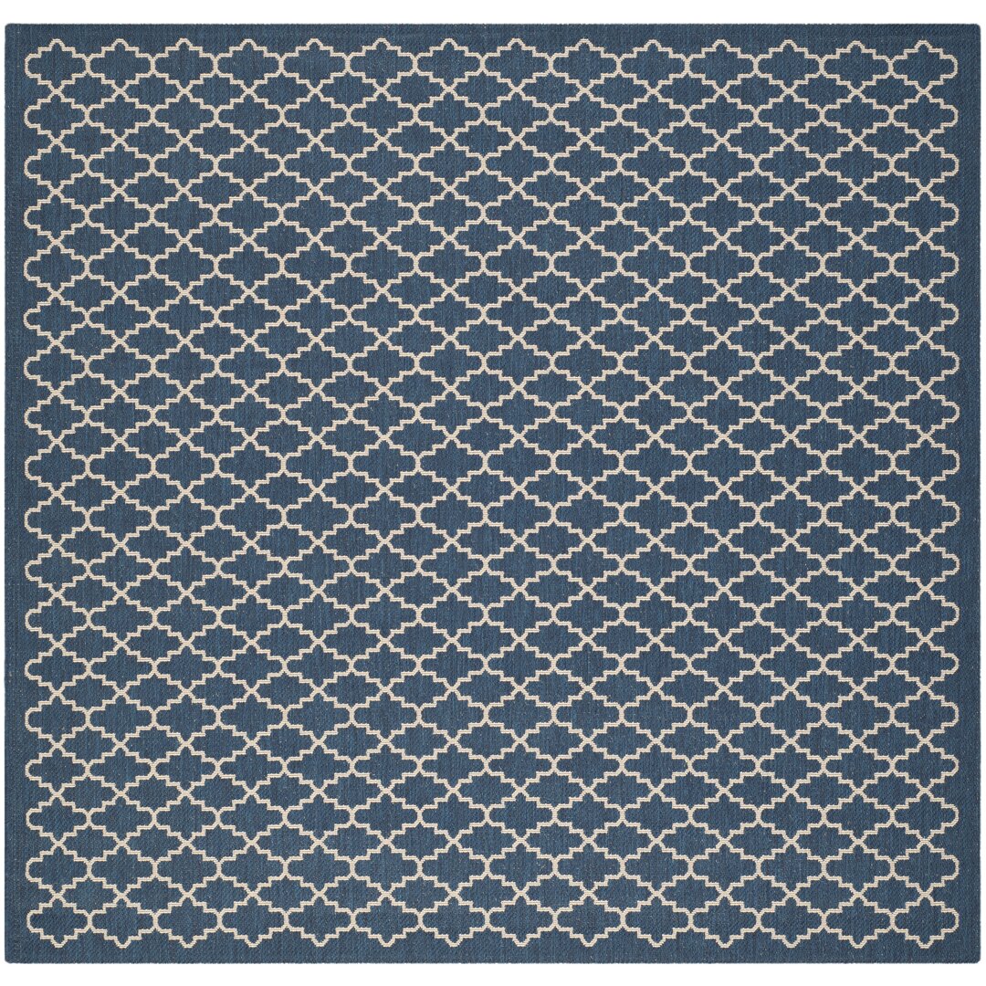 Teppich Joyner in Marineblau/Beige