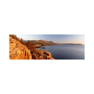 Coastal Landscape, Mount Desert Island, Acadia National Park, Maine, USA - Wrapped Canvas Panoramic Print