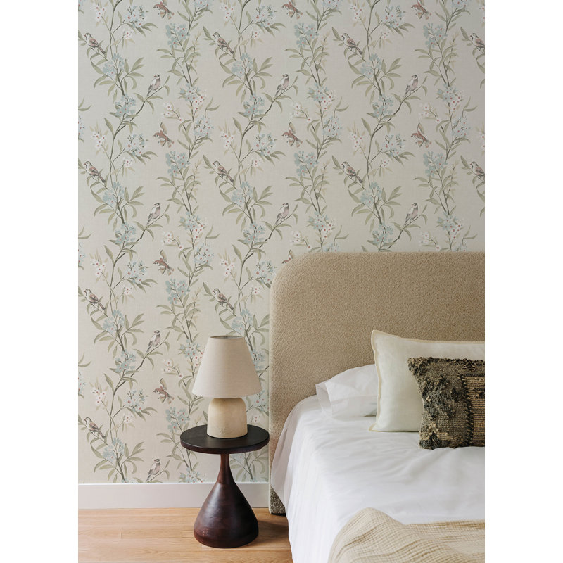 Papier peint thé vert olive, Beige