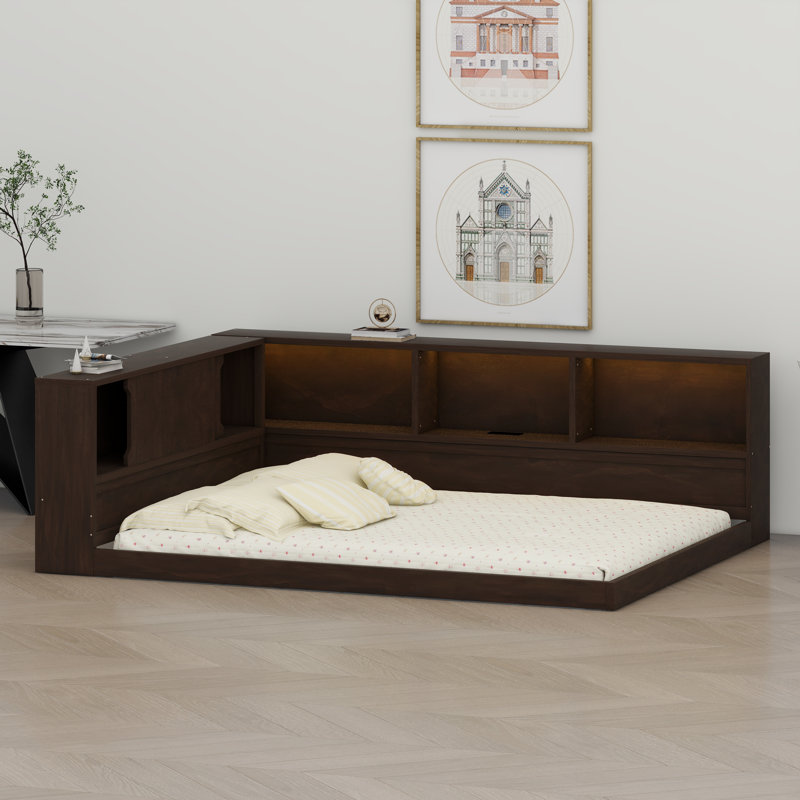 Convertible Daybed with Side Storage Compartments, USB Charging Station, and Illuminated LED Accents – Versatile Bedroom Furniture