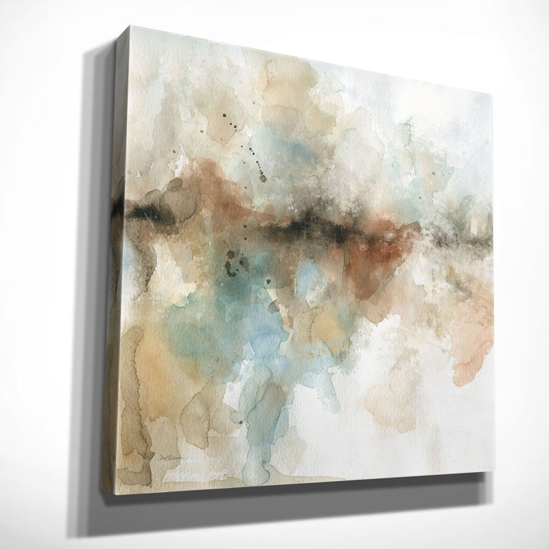 « island brume i » par carol robinson, reproduction d’art sur toile tendue, H 24 po x l 24 po x P 1,5 po