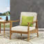 Fauteuil d'extérieur en bois d'acacia