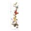 Décoration murale éclectique d'extérieur en métal multicolore 7 "x 45"