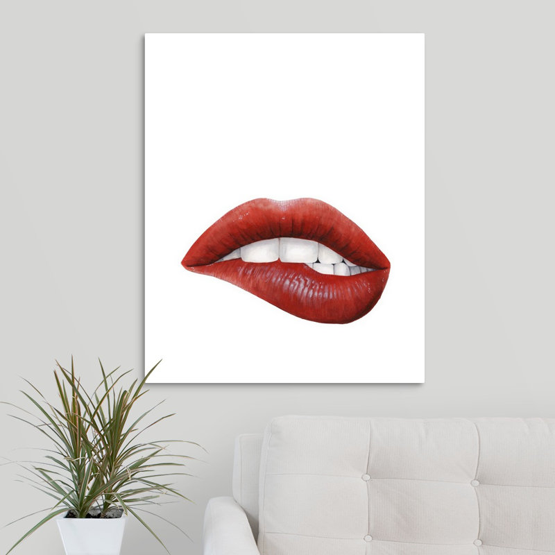 Novogratz’baiser ii', impression encadrée, H 10 po x l 8 po x P 1,25 po, Toile tendue