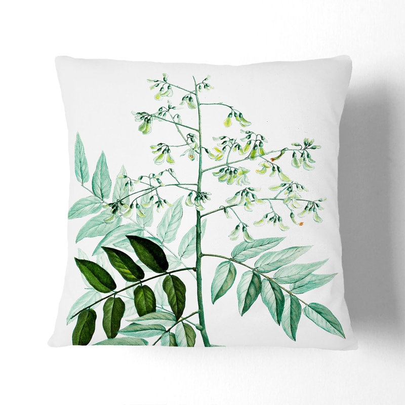 Floral Square Throw Cushion, 55cm H x 55cm W x 20cm D