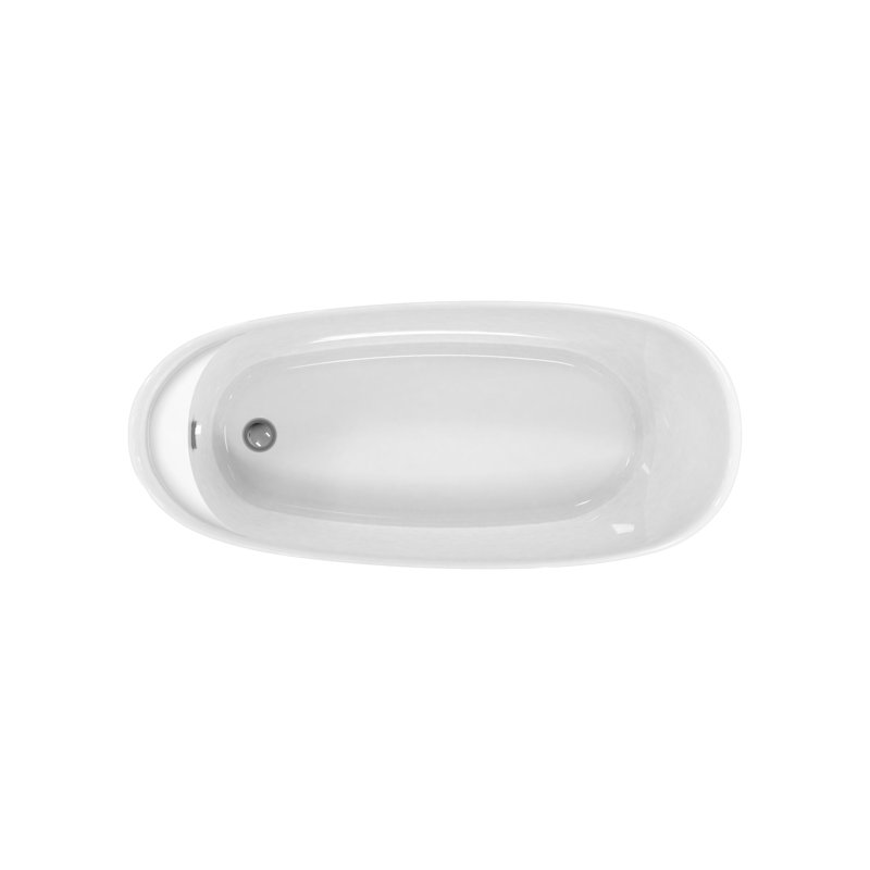 69'' x 33.5'' Freestanding Soaking Acrylic Bathtub
