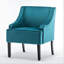 Chaise d'appoint rembourrée polyvalente avec structure en bois massif, accoudoirs encastrés, rembourrage confortable en mousse et ressorts à arc pour n'importe quelle pièce-1182195830