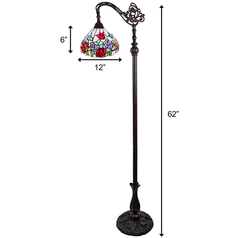 Bart 62'' Bronze Arched Floor Lamp