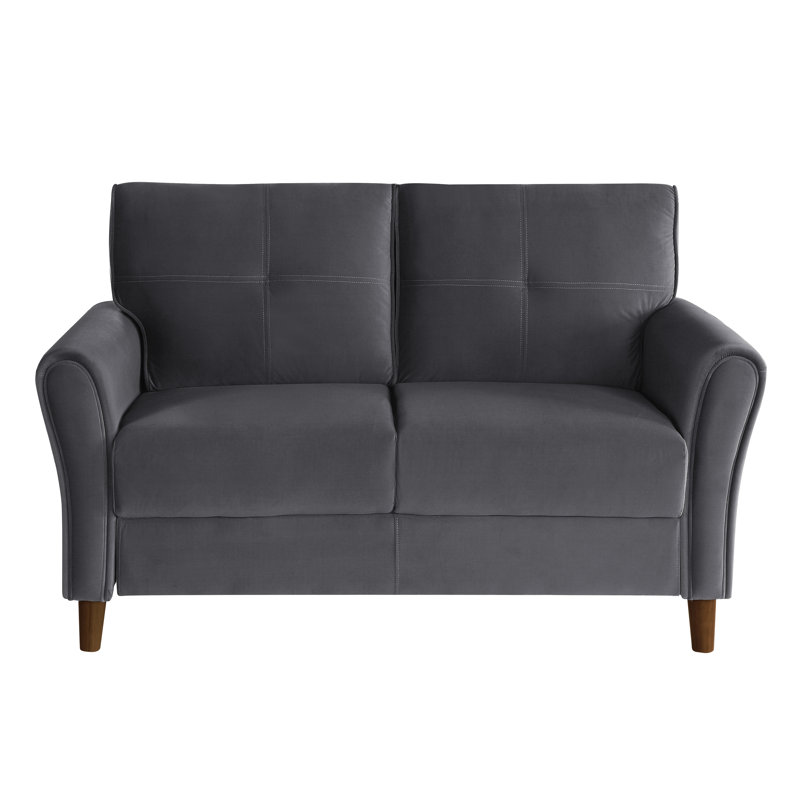 Coussin en velours rembourré de velours, Gris