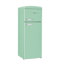 Classic Retro 7,5 pi³ Pi. Réfrigérateur à fixation supérieure en vert menthe d'été-121098177