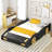Kids Race Car-Shaped Platform Bed with Innovative Storage-1513162819-1513162821
