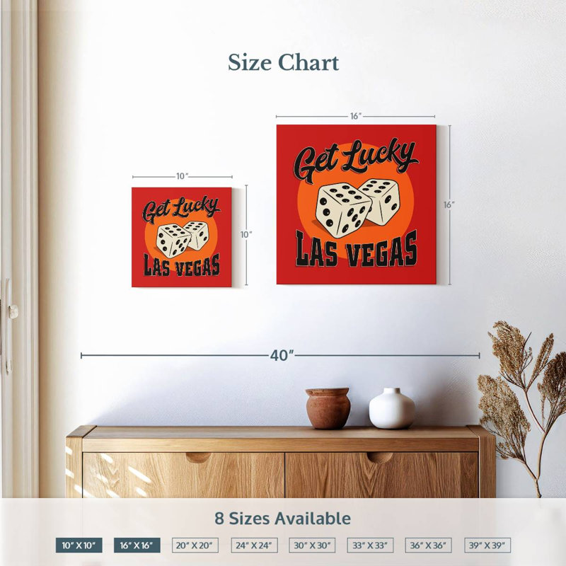 Las Vegas rétro, H 10 po x l 10 po