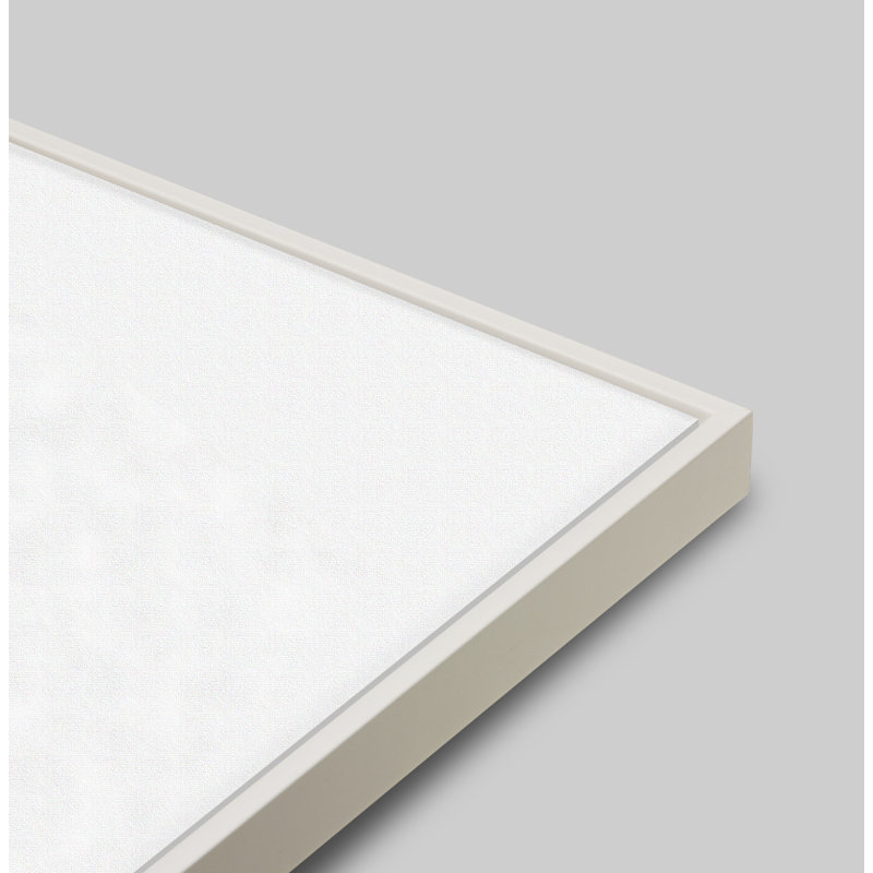 Untitled Linework by Marco Marella For Studio M, 24" H x 24" W, White Canvas Framed