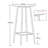 Barima Round 2 - Person 60cm L Outdoor Standing Height Table