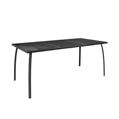 Myion Outdoor Dining Table withMesh Design Garden Furniture Steel