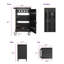 Station de charge mobile 30 + 2Bay pour Chromebook, tablette et ordinateur portable avec multiprise incluse, assemblage requis - NOIR