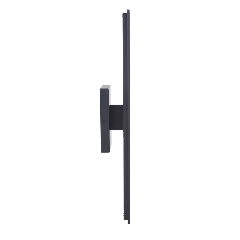 Brushed Aluminum Modern LED Wall Sconce with Clear Shade