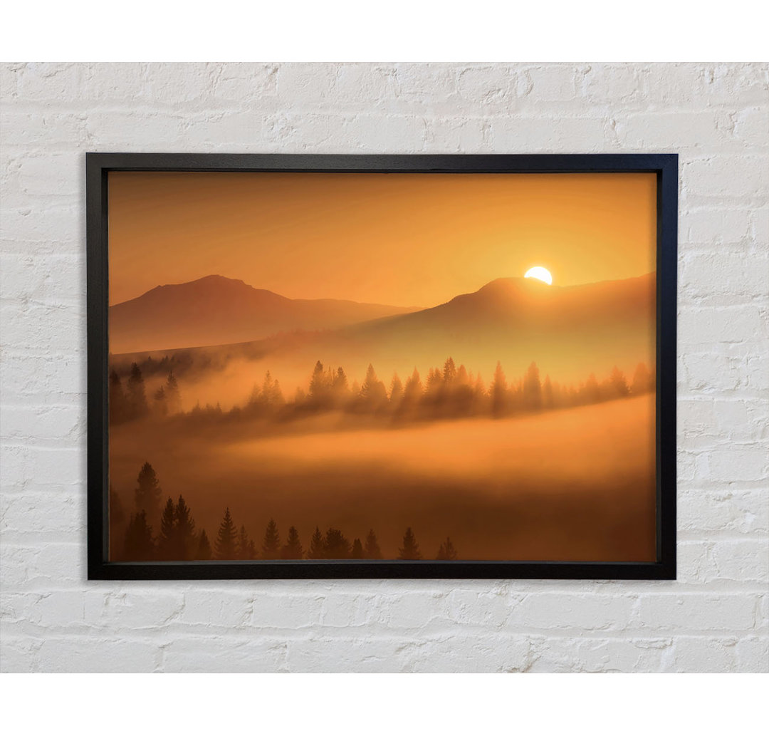 Sonnenaufgang Morning Glory - Einzelner Bilderrahmen Kunstdrucke auf Leinwand