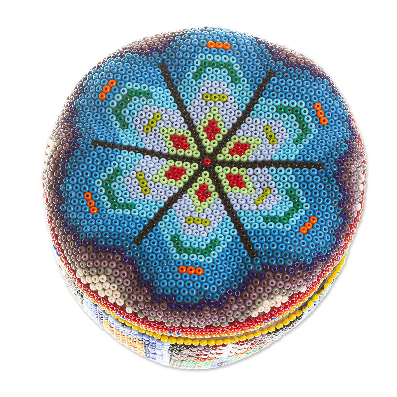 Boîte décorative en perles Precious Peyote Huichol