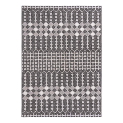 Tapis d'extérieur Charcoal_Unique Loom Traliccio