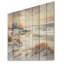 «Beach Sunset Charm In Winter I - Coastal Sunset», art mural sur bois de pin naturel-2110246790