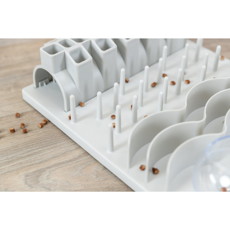 XXL White Plastic Interactive Cat Puzzle Board