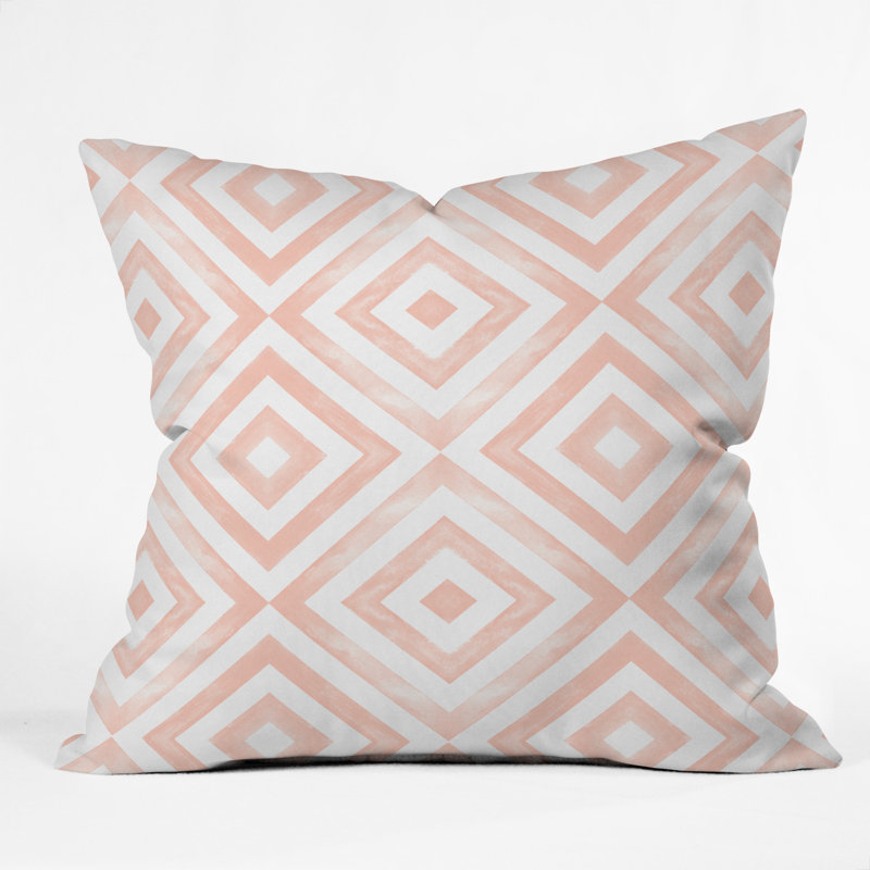 Coussin décoratif petites flèches à losanges, 26 po x 26 po