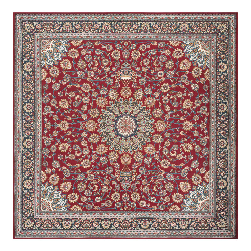 Indoor/Outdoor Traditional Area Rug, Square 10'