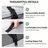 Foldable Pet Car Seat Carrier – 19.7" Soft-Sided Dog Car Crate with Breathable Mesh, Seatbelt & Headrest Straps, 3 Access Doors, Removable Washable Mat, for Cats & Small to Medium Dogs (Grey / Beige)-135348841
