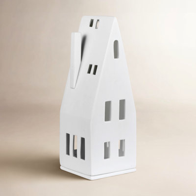 Porcelain Village House - Pointed Roof