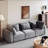 105'' 3 Seater Sofa With Removable Back Cushions And 5 Pillows