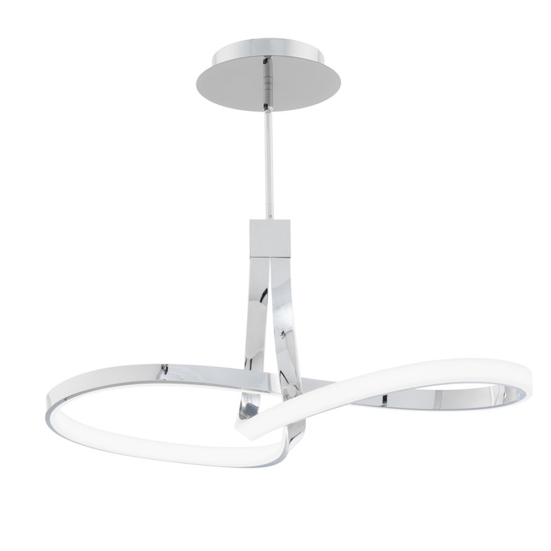 Mobius LED Linear Pendant, Chrome