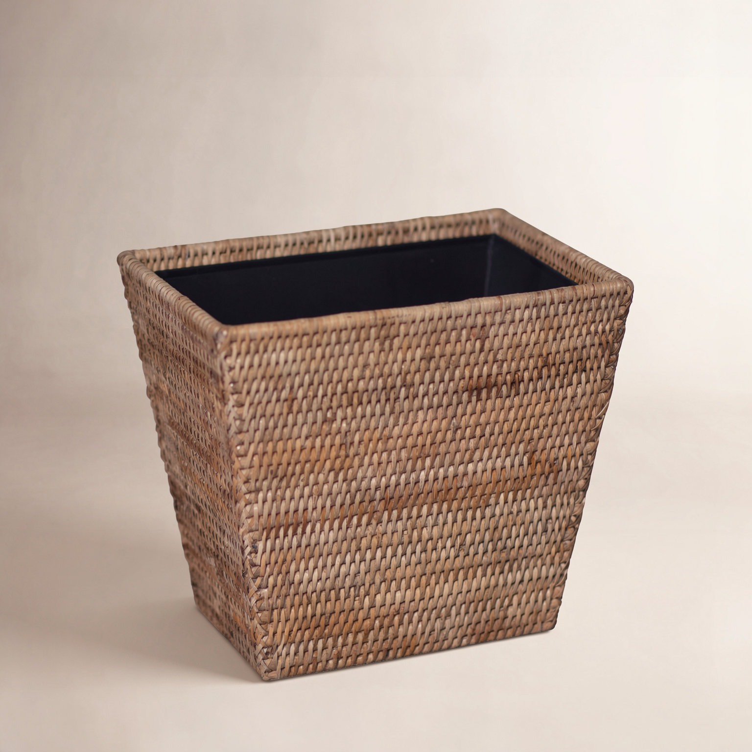 Asherville 3.5gal Waste Basket, Honey Brown