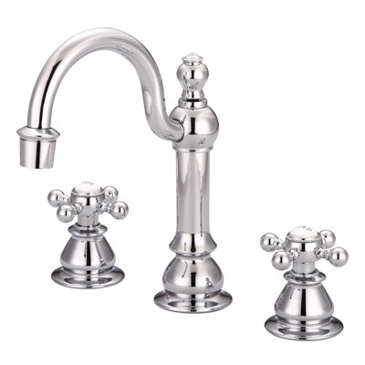 Widespread 2-handle Bathroom Faucet with Drain Assembly