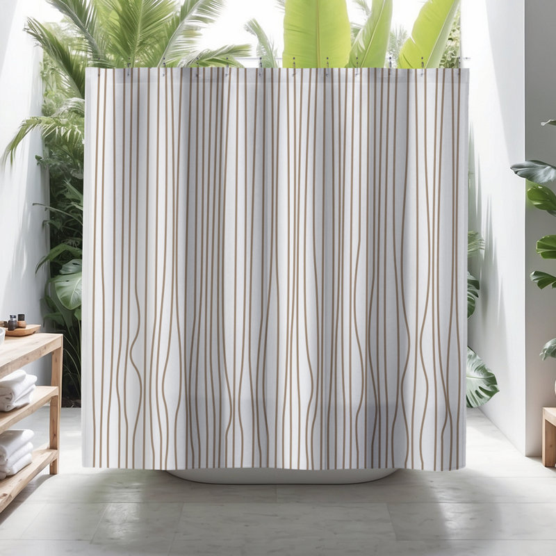 Coco Shower Curtain, Beige