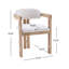 Chaise en bois massif Chatwin avec siège rembourré (table non incluse)-124611378-124611376
