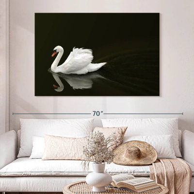 Cygne blanc élégant Brampt