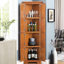 Armoire d'angle avec 8 portes en chêne - Fournit un espace de rangement abondant pour votre maison 4 Maximise l'espace