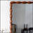 Mid-Century Modern Swirl Wood Frame Full-Length Mirror - Solid Wood & MDF, Brown Decorative Wall-Mounted Mirror For Bedroom And Living Room