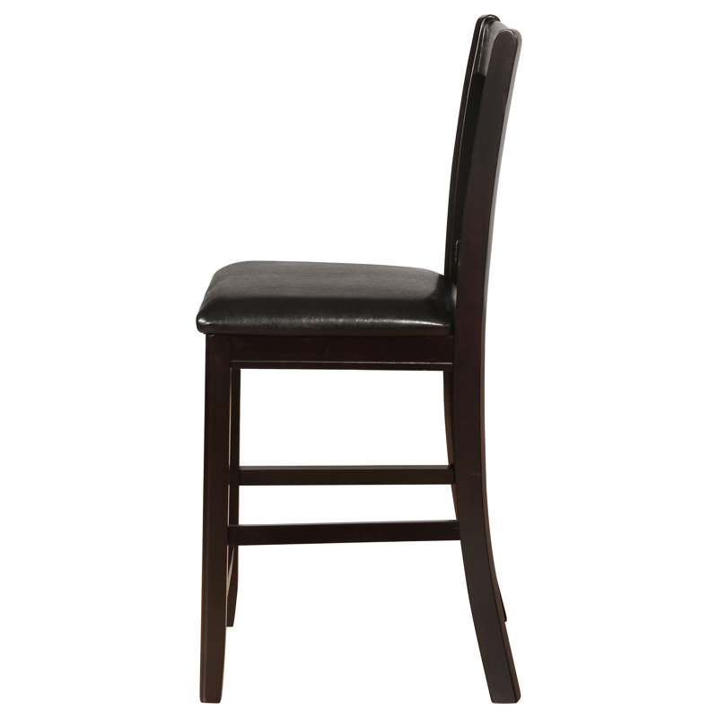 Ensemble de 2 chaises de comptoir Lavon, Noir, noir, noir, noir