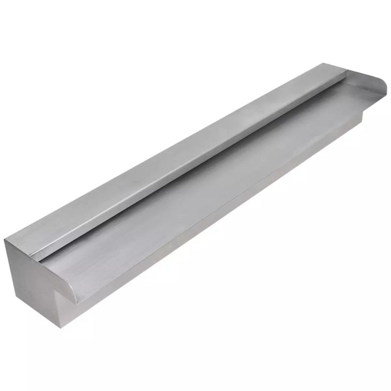 Fontaine cascade pour piscine en acier inoxydable, H 3,15 po x l 23,62 po x P 4,5 po