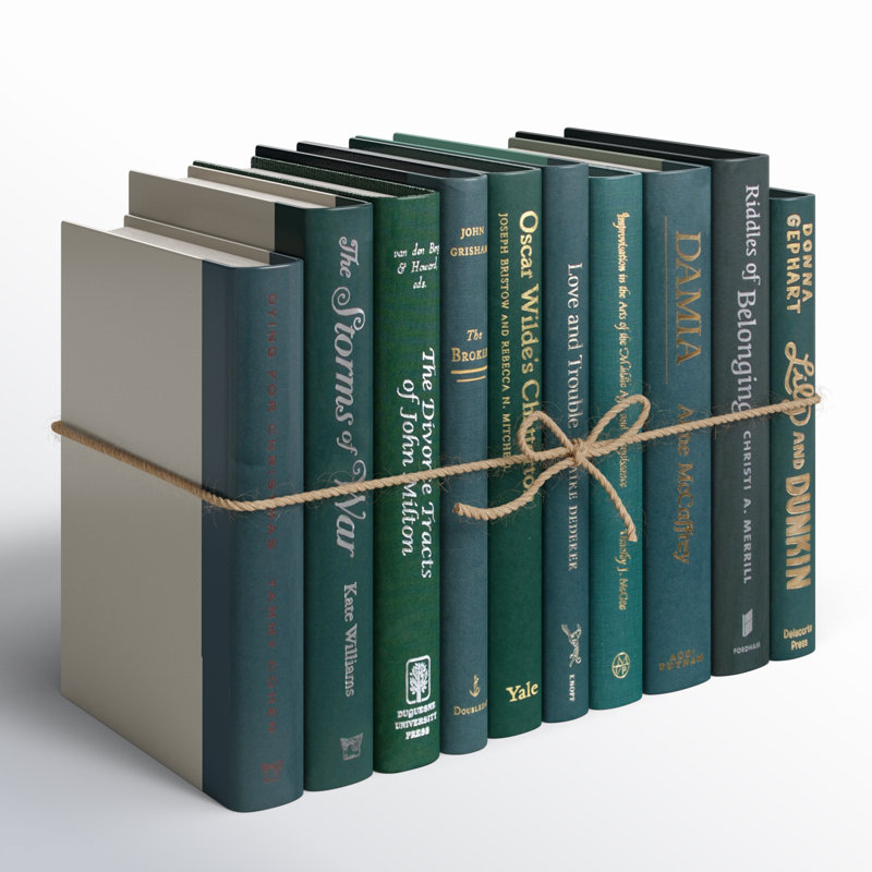 Decorative Books - Forest Book Bundle - 1 Foot of Green Books