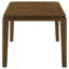 Ensemble de salle à manger rectangulaire 5 pièces Rustic, table de salle à manger rectangulaire en bois avec 4 chaises d'appoint rembourrées-1994373722-1994373723