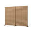 Panneau de clôture de jardin d'extérieur en métal H 72 po x l 94 po x P 16 po-126534185-131230890