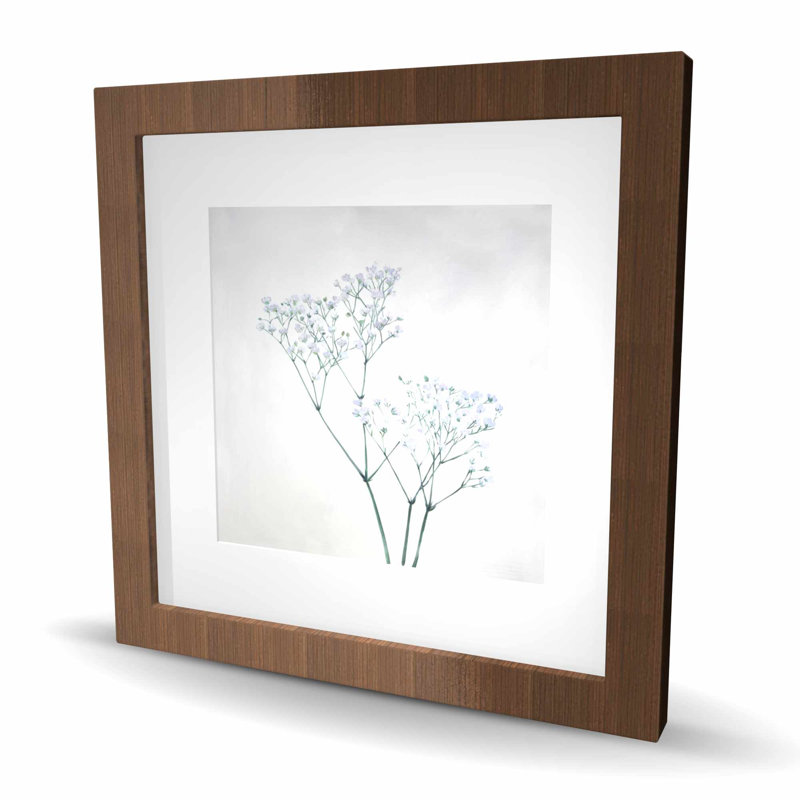 Imprimé de fleurs de bébé | Décoration de salon Hygge, Brun, H 16 po x l 16 po