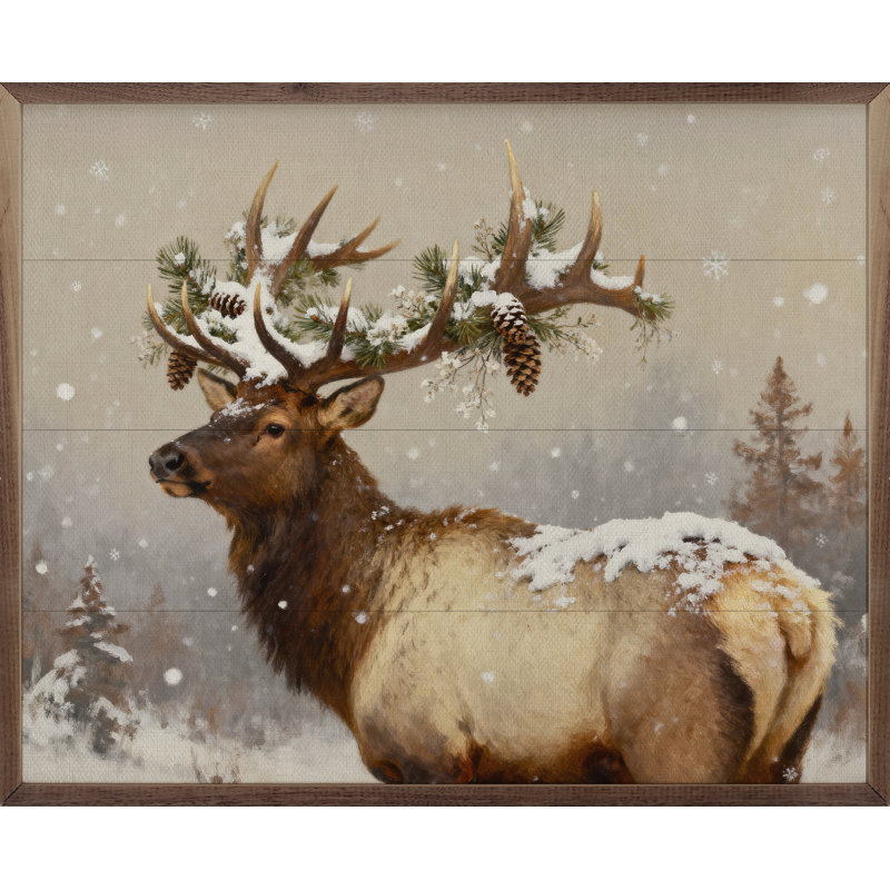 Holiday Elk, H 32 po x l 40 po