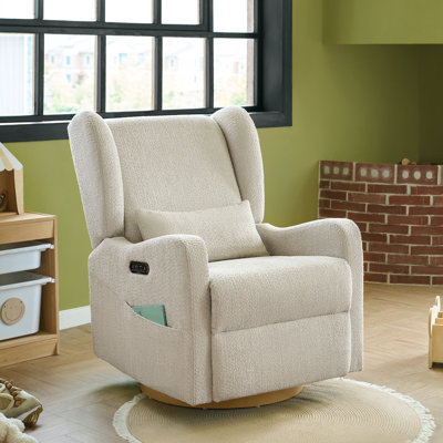 Fauteuil inclinable électrique oscillant l 29,5 po Ceandra avec veilleuse