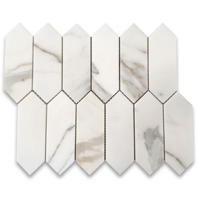 Calacatta 12" x 9" Marble Mosaic Tile