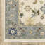 Tapis oriental en laine tissé à la machine Karns en bleu / gris / vert-93834032